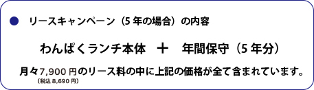リースキャンペーン内容